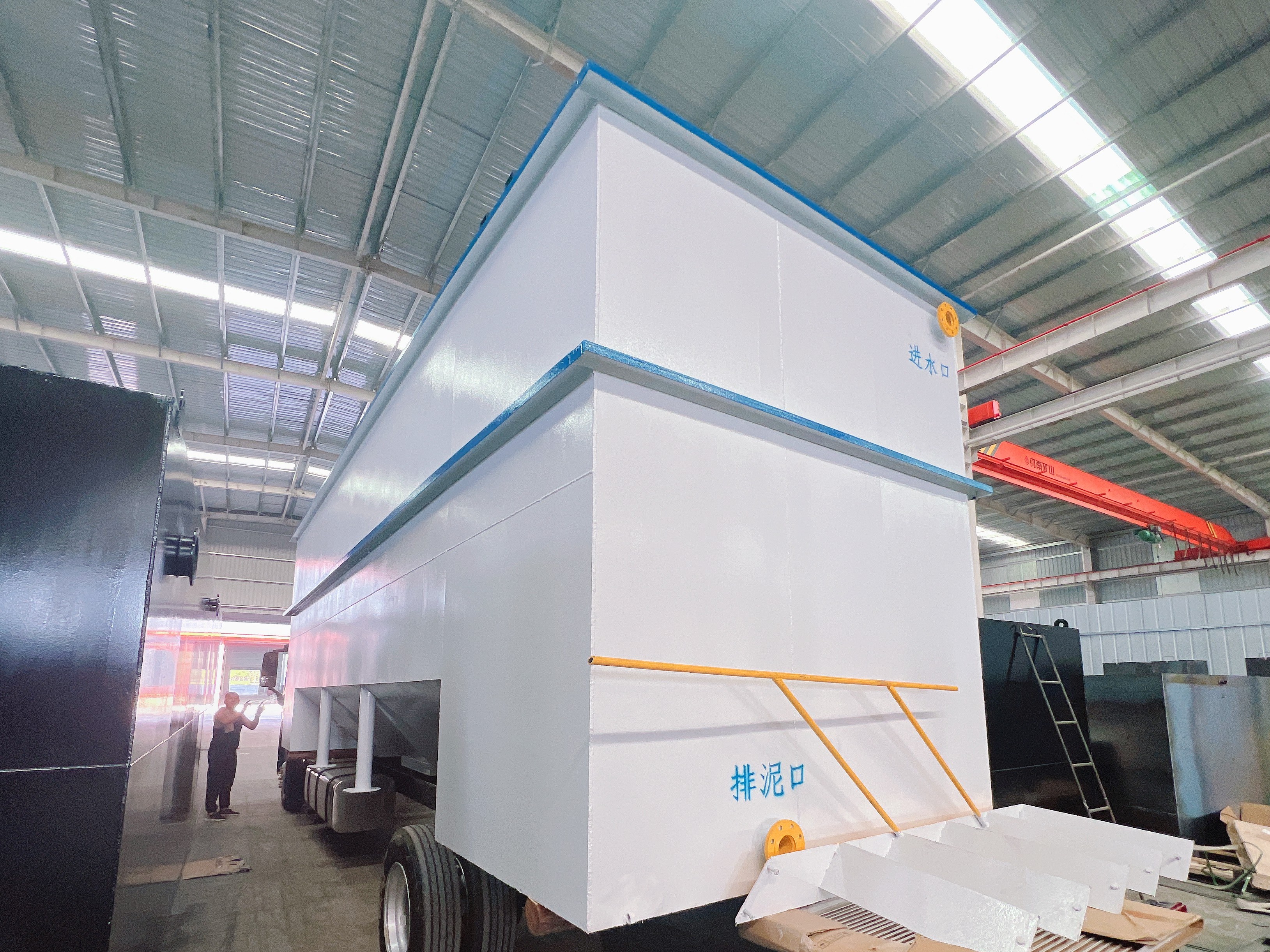 沉淀池设备发货现场