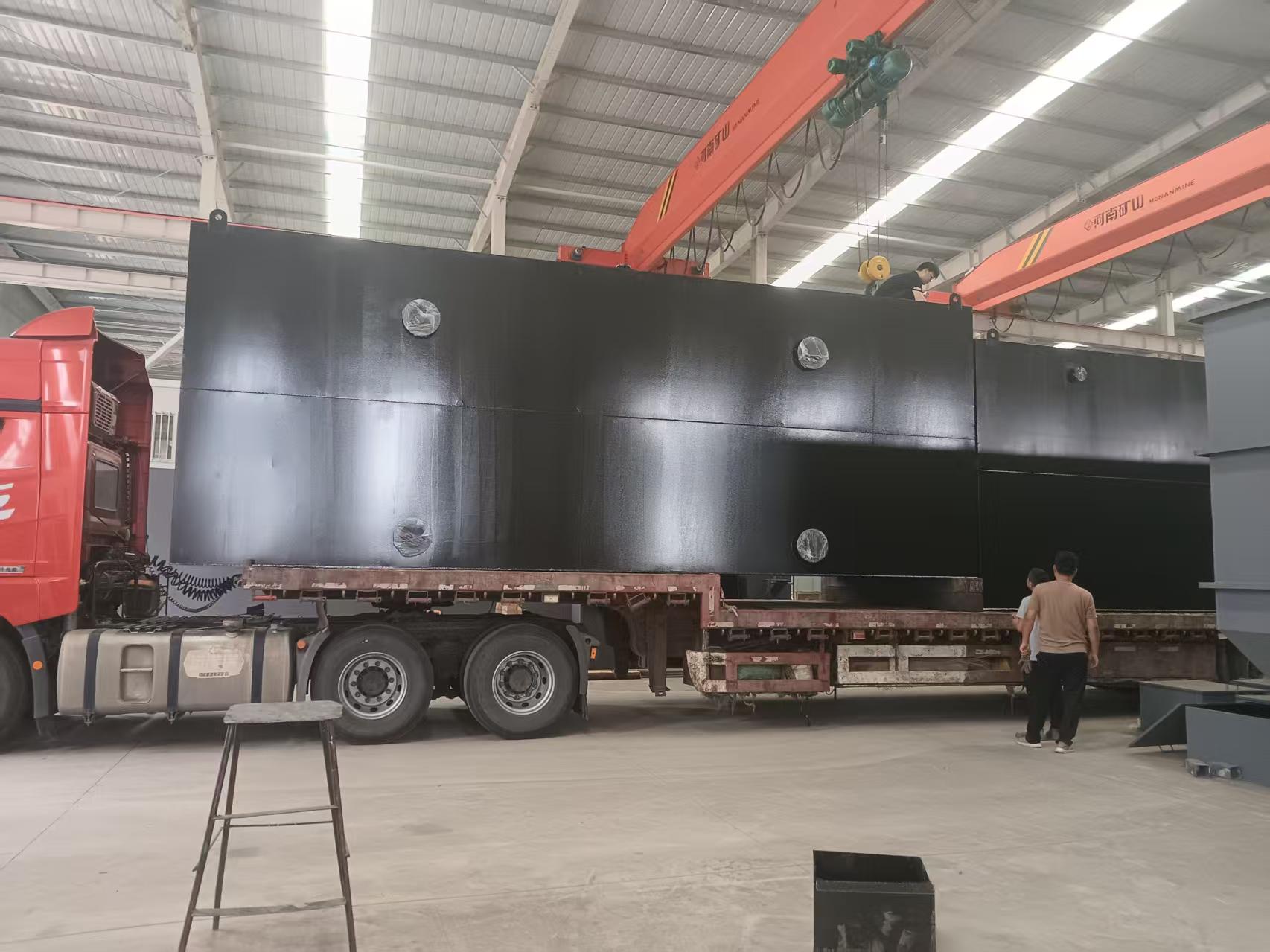 碧水蓝天环保一体化污水处理设备发货